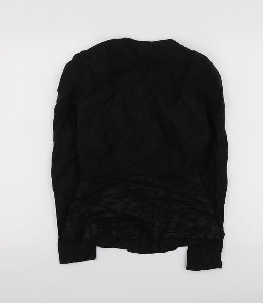 Wallis  Womens Black  Acrylic Jacket Suit Jacket Size 8