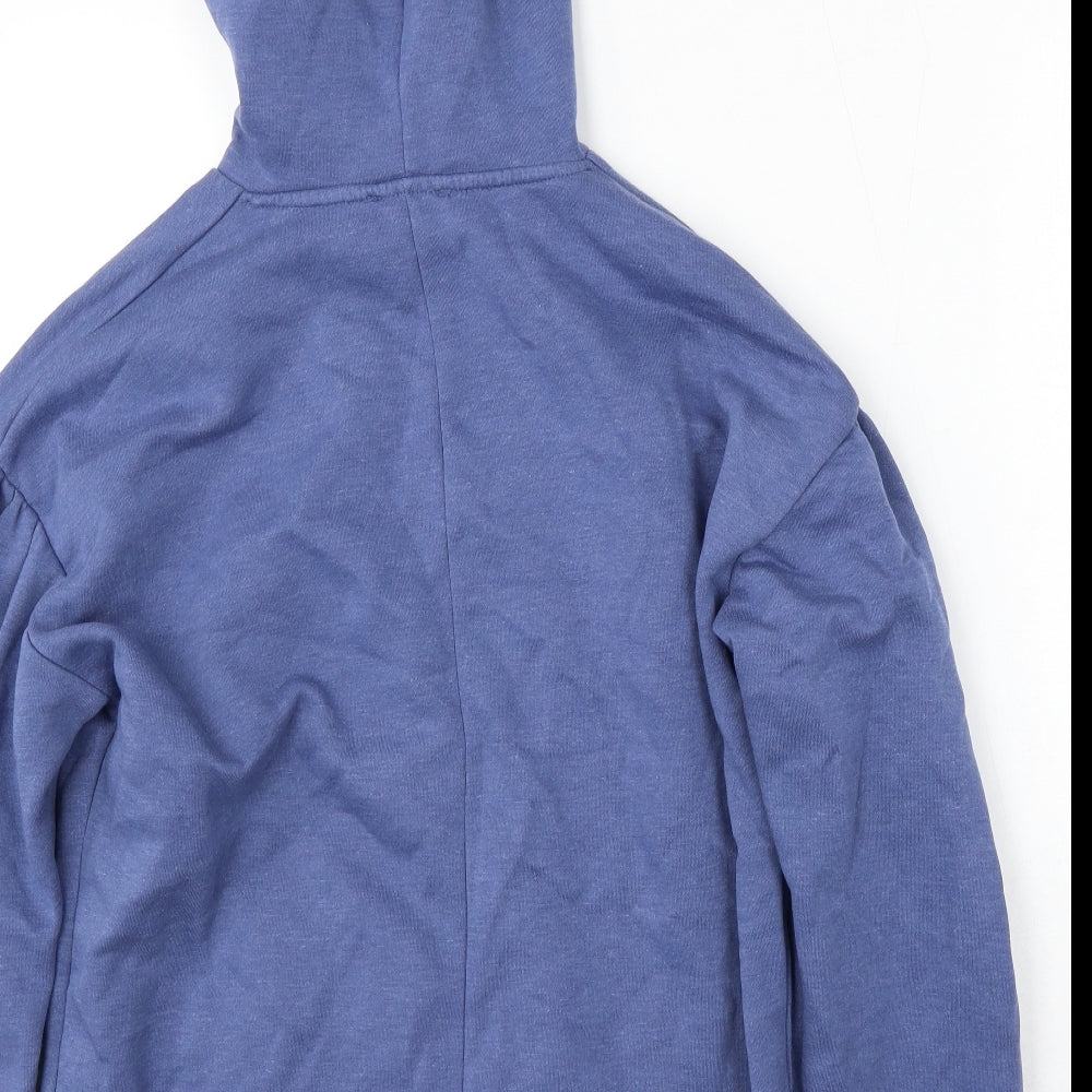 Matalan Womens Blue  Polyester Pullover Hoodie Size S