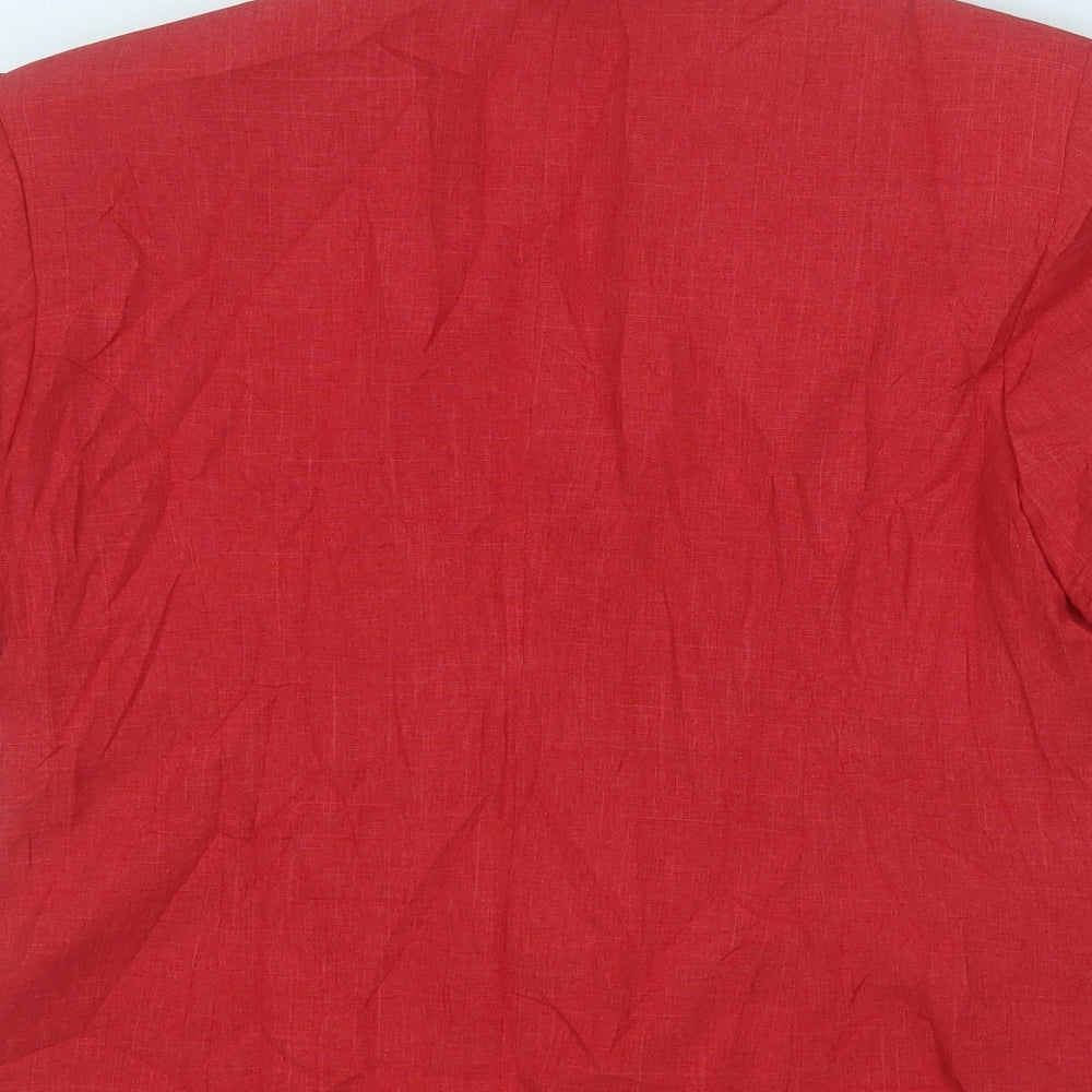 isabelle Womens Red   Jacket Blazer Size 16