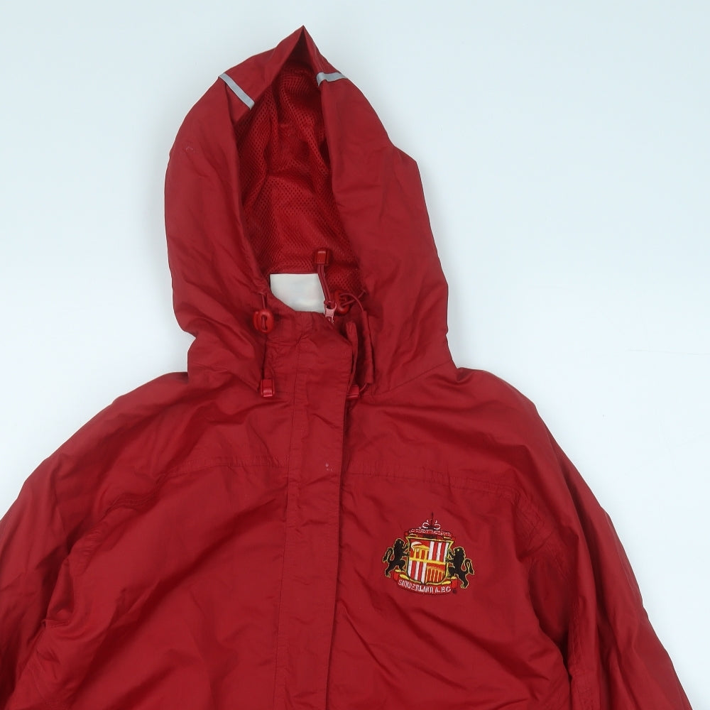 sunderland Womens Red   Windbreaker Coat Size 12