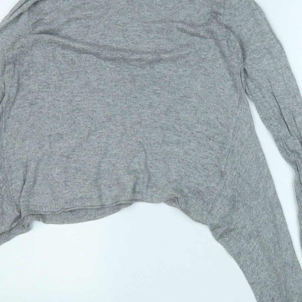 NEXT Womens Grey Round Neck  Viscose Pullover Jumper Size 12