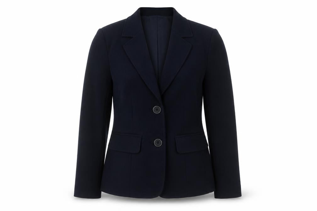 Marks and Spencer Womens Blue  Polyester Jacket Suit Jacket Size 8