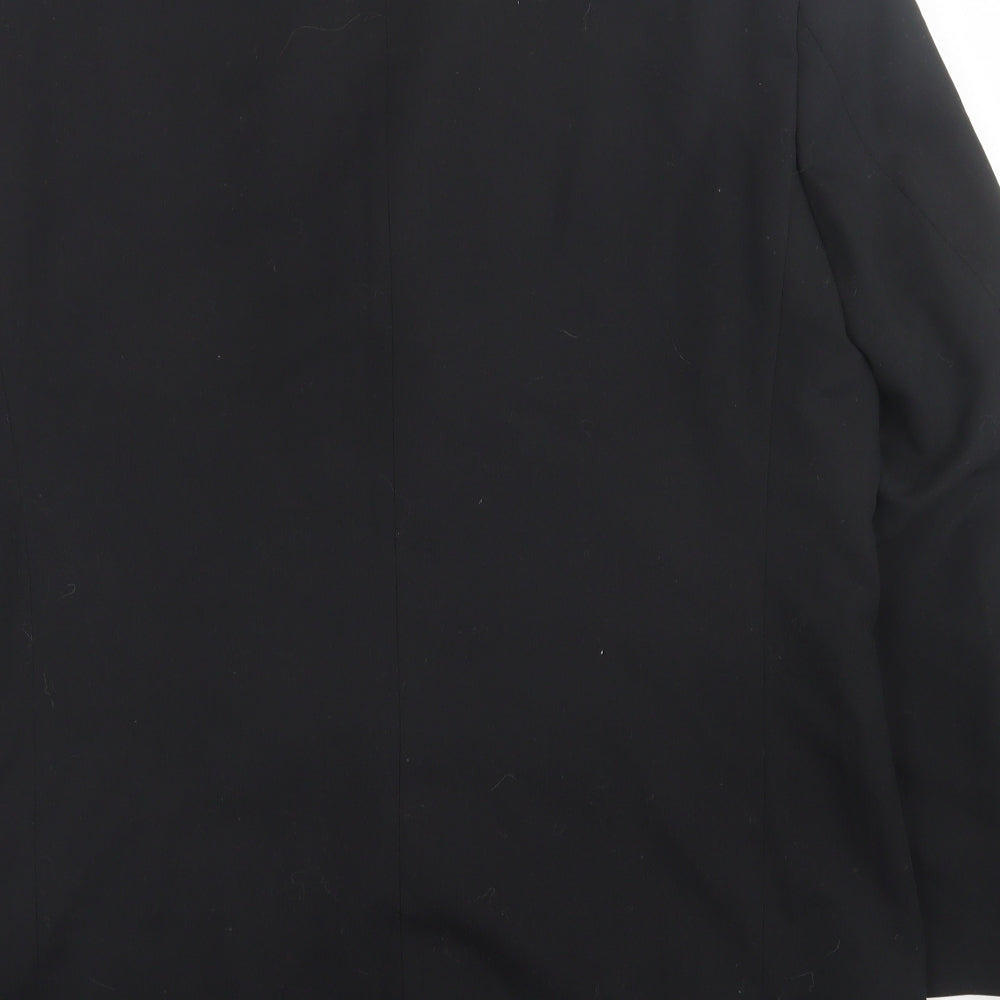 Johnathan Adams Mens Black  Polyester Jacket Suit Jacket Size 40