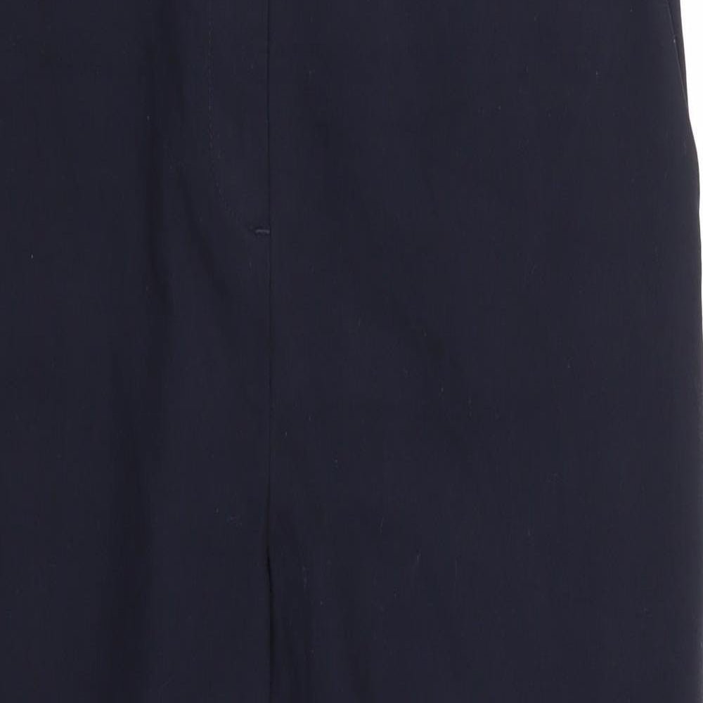 NEXT Womens Blue  Polyester Carrot Trousers Size 34 in L25 in Regular Zip