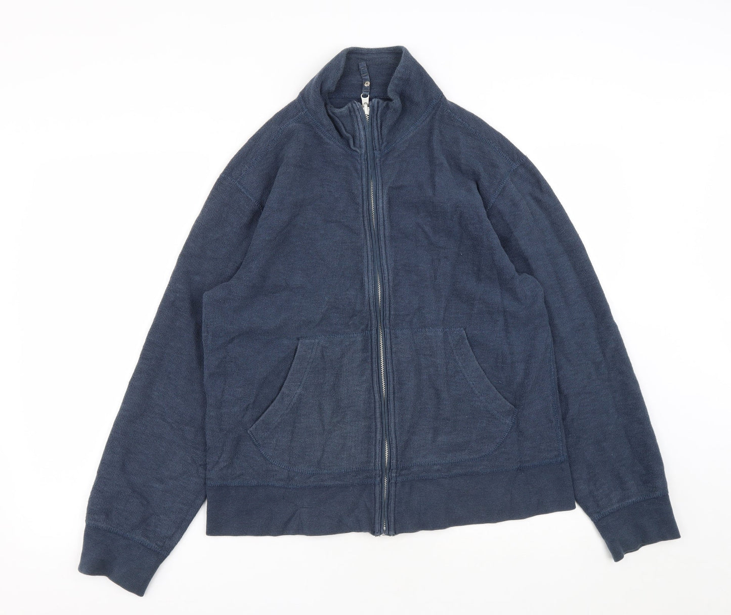Gap Mens Blue  Polyester Full Zip Sweatshirt Size S