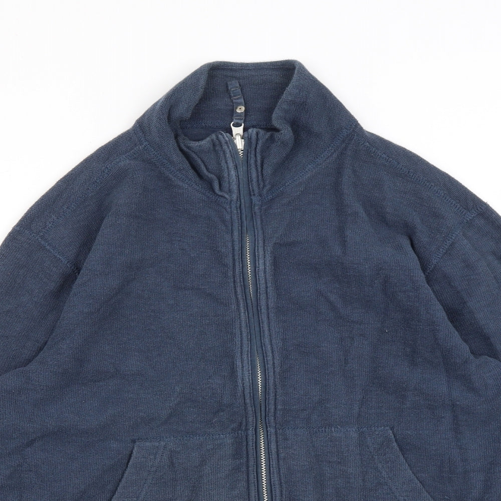 Gap Mens Blue  Polyester Full Zip Sweatshirt Size S