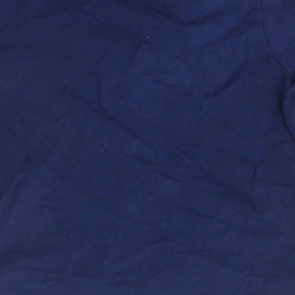 IUPILU Boys Blue  Cotton Basic T-Shirt Size 3-6 Months Collared Pullover