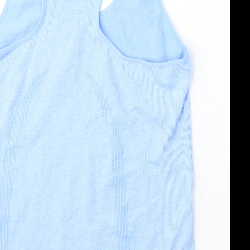 Dunnes Stores Womens Blue  Polyester Basic Tank Size XL Round Neck