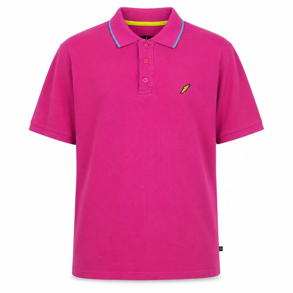 Brookhaven Mens Pink  Cotton  Polo Size L Collared