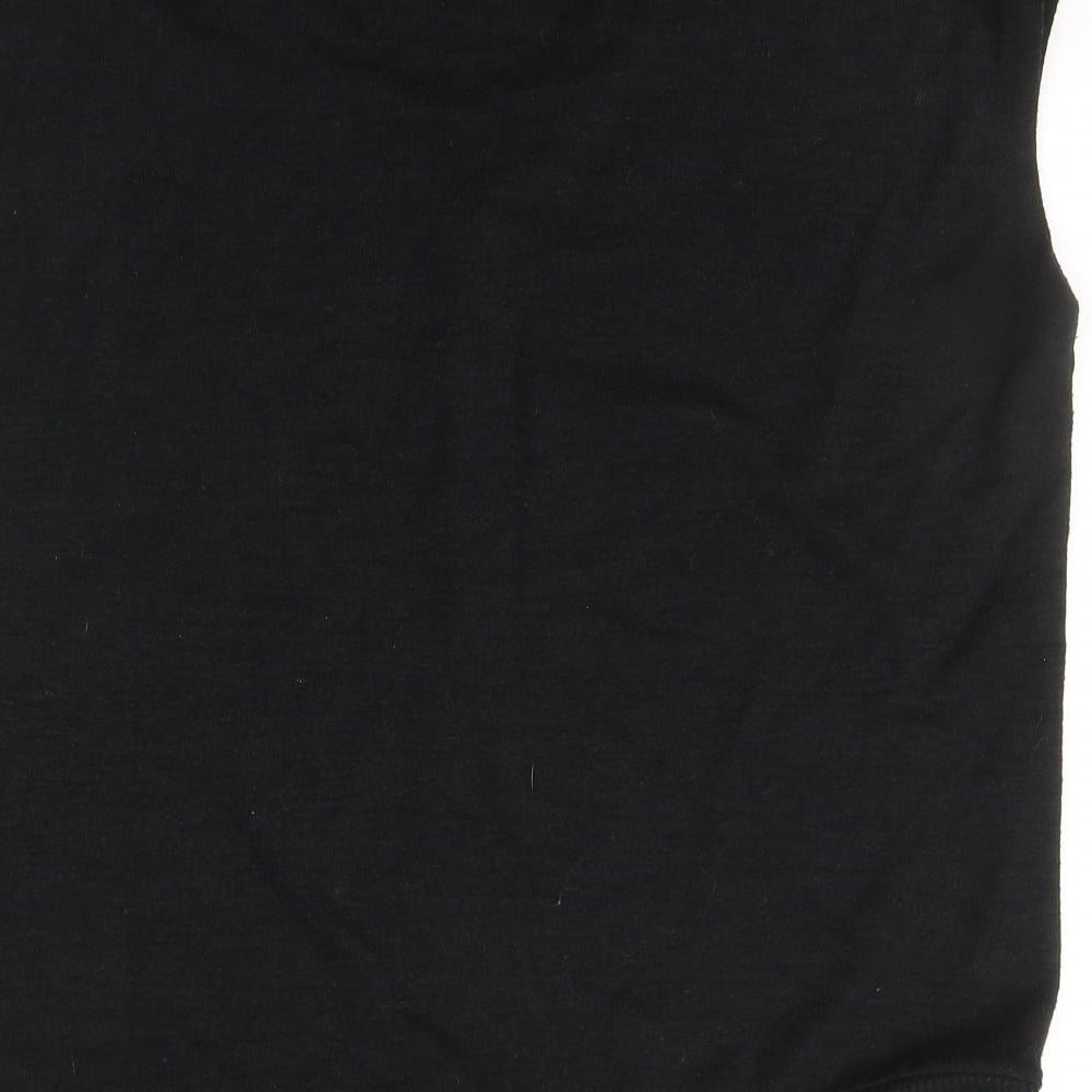 Gap Mens Black  Polyester  T-Shirt Size S V-Neck