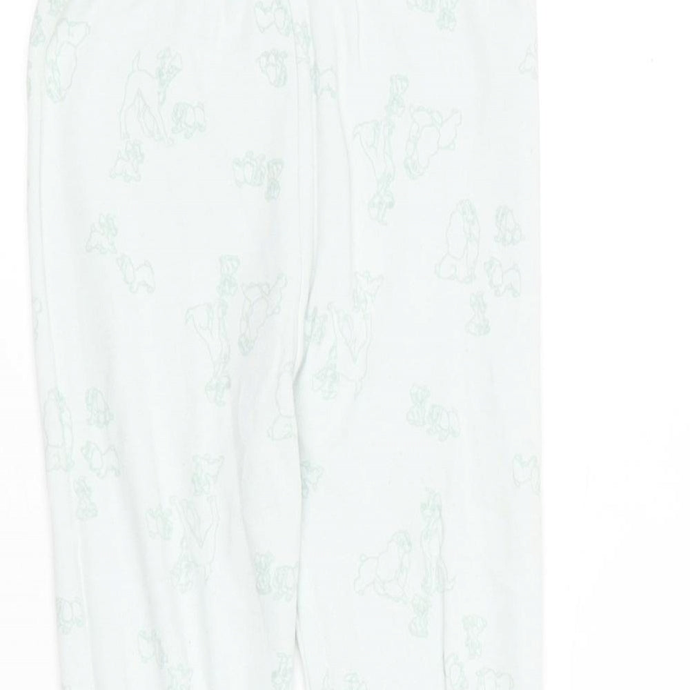 George Baby Green Geometric Cotton Jogger Leggings Size 12-18 Months   - Disney