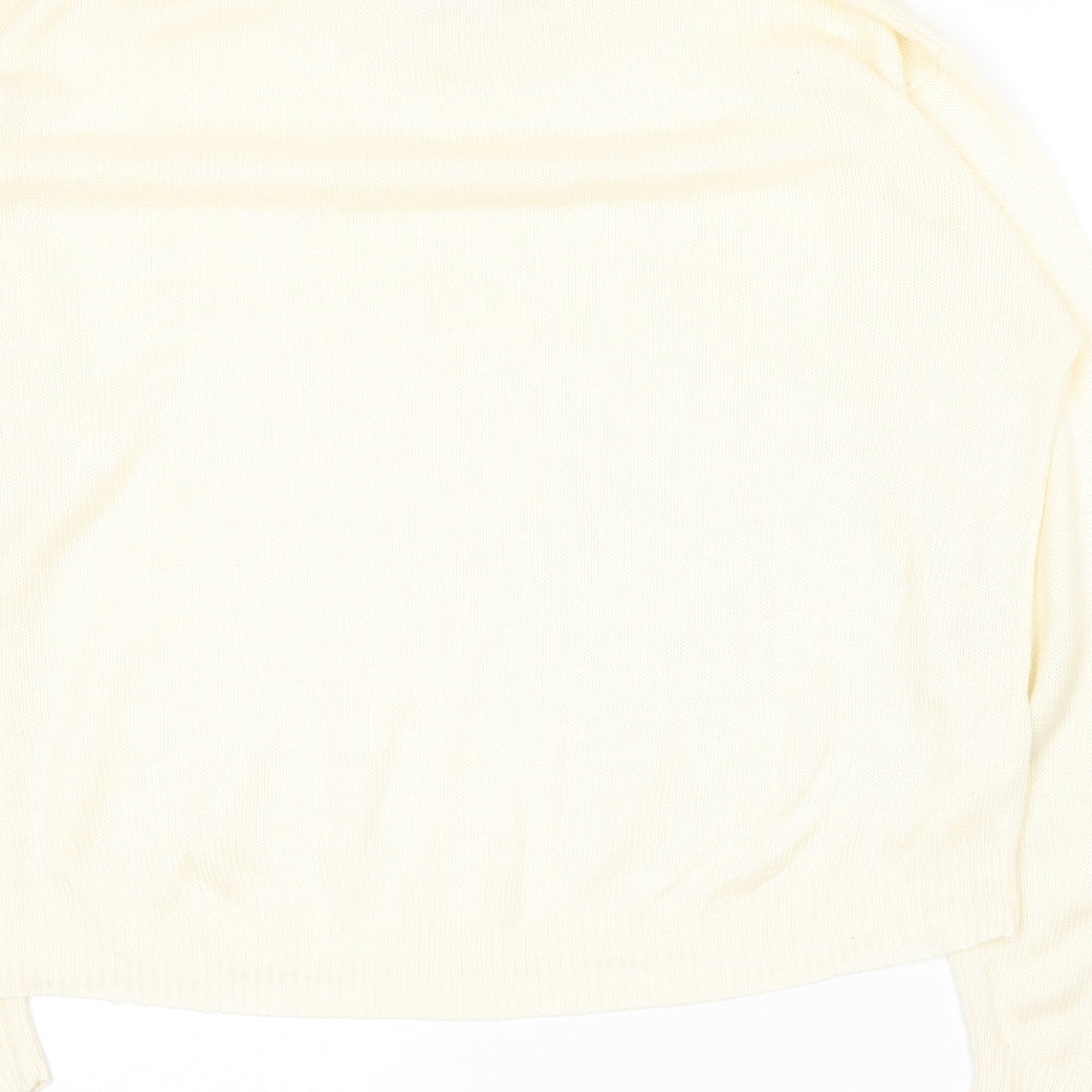 Berkertex Womens Yellow Round Neck  Acrylic Pullover Jumper Size 18
