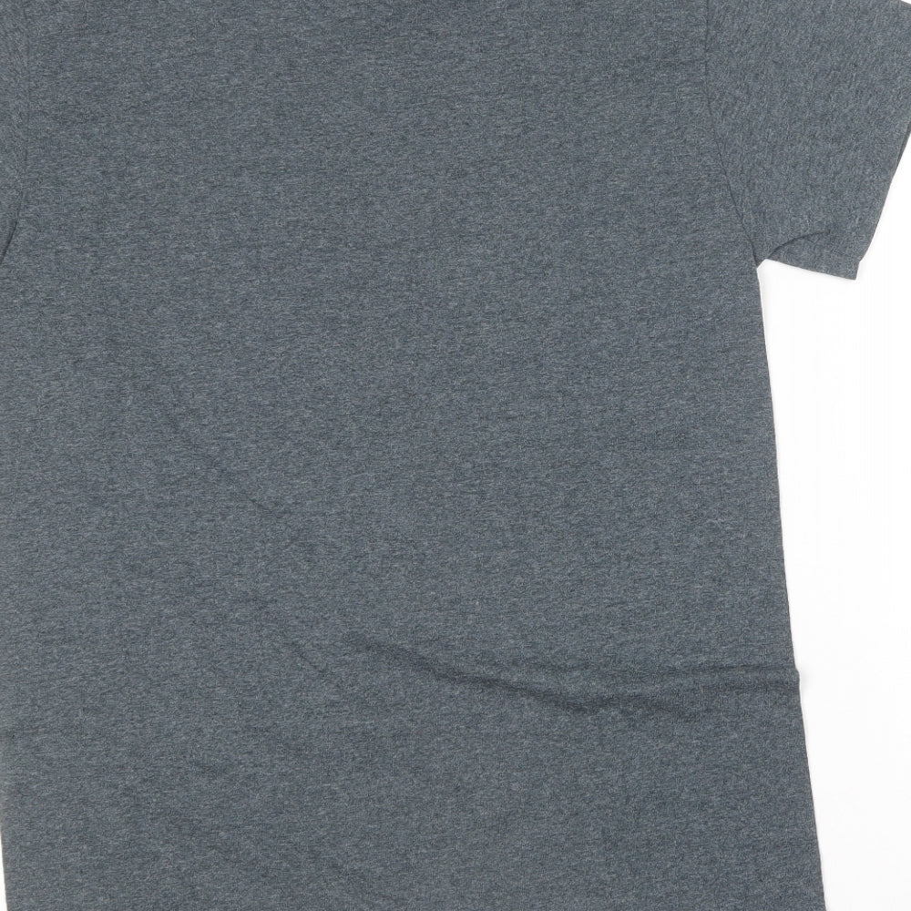 Gildan Mens Blue  Cotton  T-Shirt Size S Round Neck  - Canada
