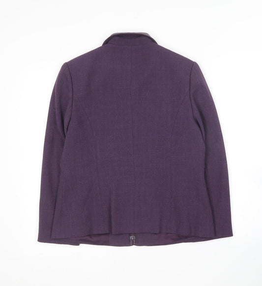 Millais Womens Purple   Jacket Blazer Size 12