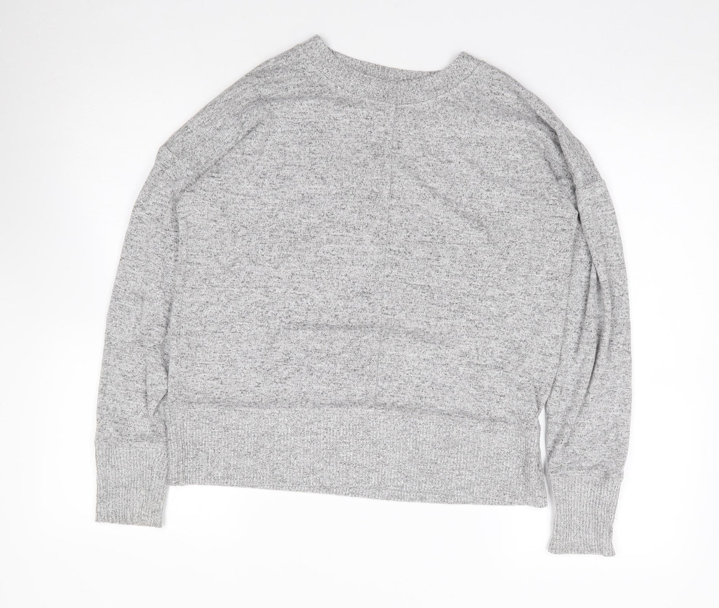 NEXT Womens Grey Round Neck  Viscose Pullover Jumper Size 12