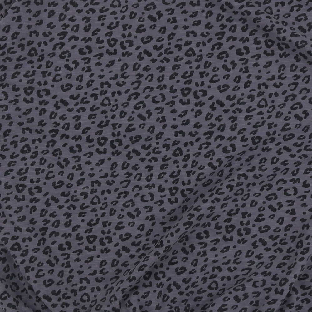 NEXT Girls Grey Animal Print 100% Cotton Pullover Sweatshirt Size 11 Years  Pullover