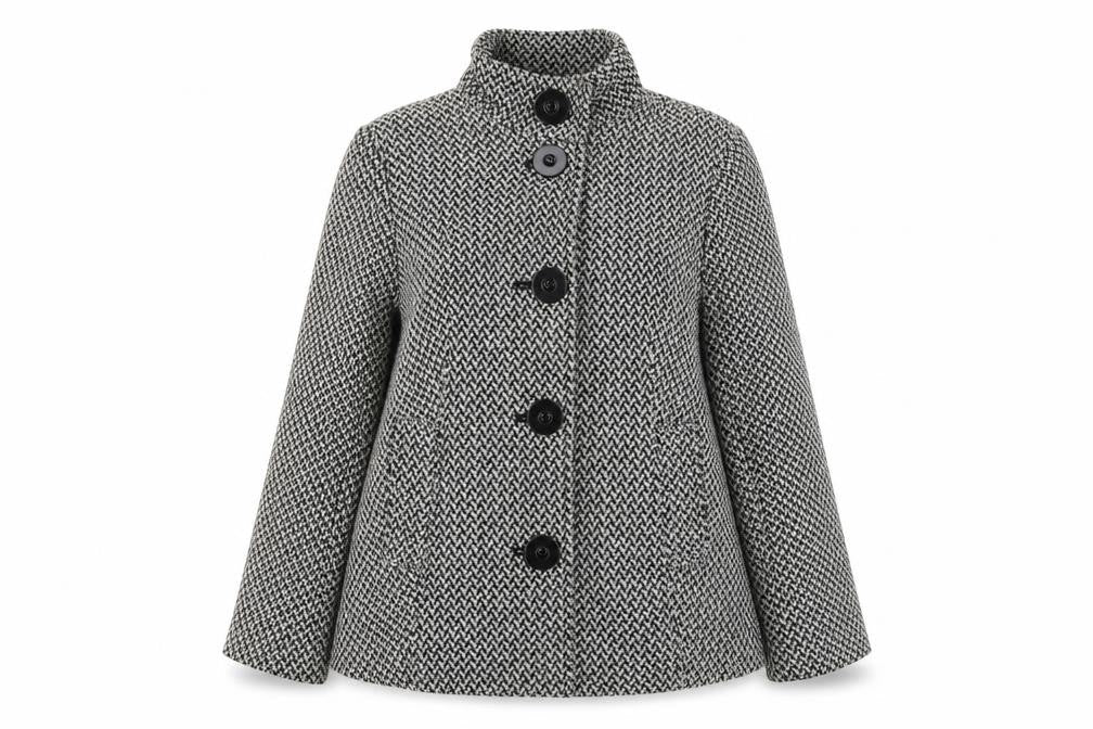 Debenhams Womens White   Overcoat Coat Size 16  Button
