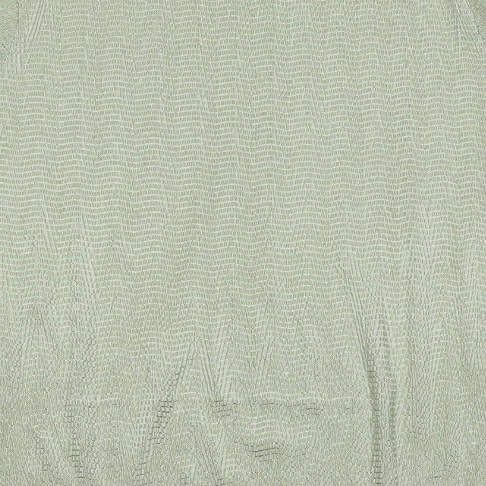 SARAH HAMILTON Womens Green Round Neck  Polyester Pullover Jumper Size 16