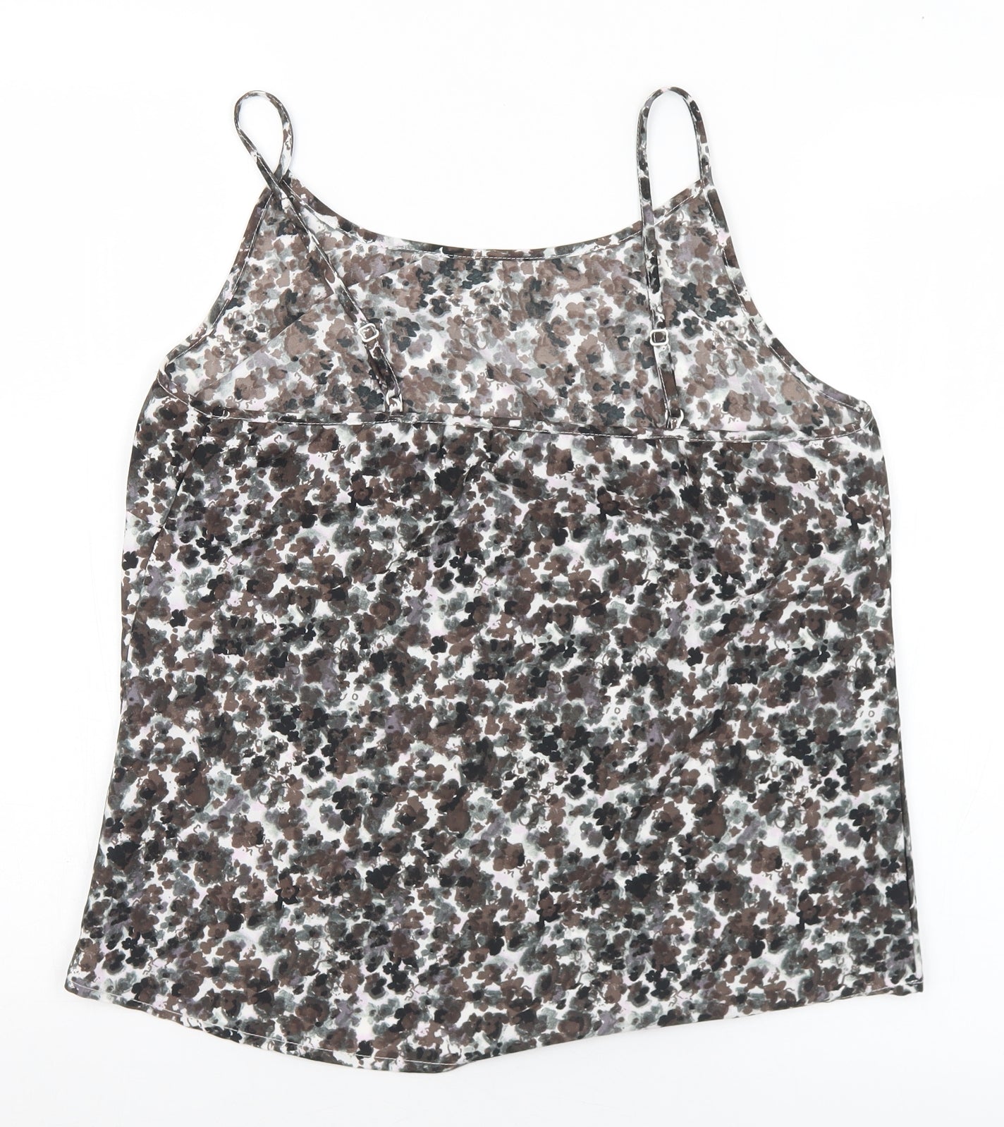 NEXT Womens Multicoloured Geometric Polyester Camisole Tank Size 12 Square Neck