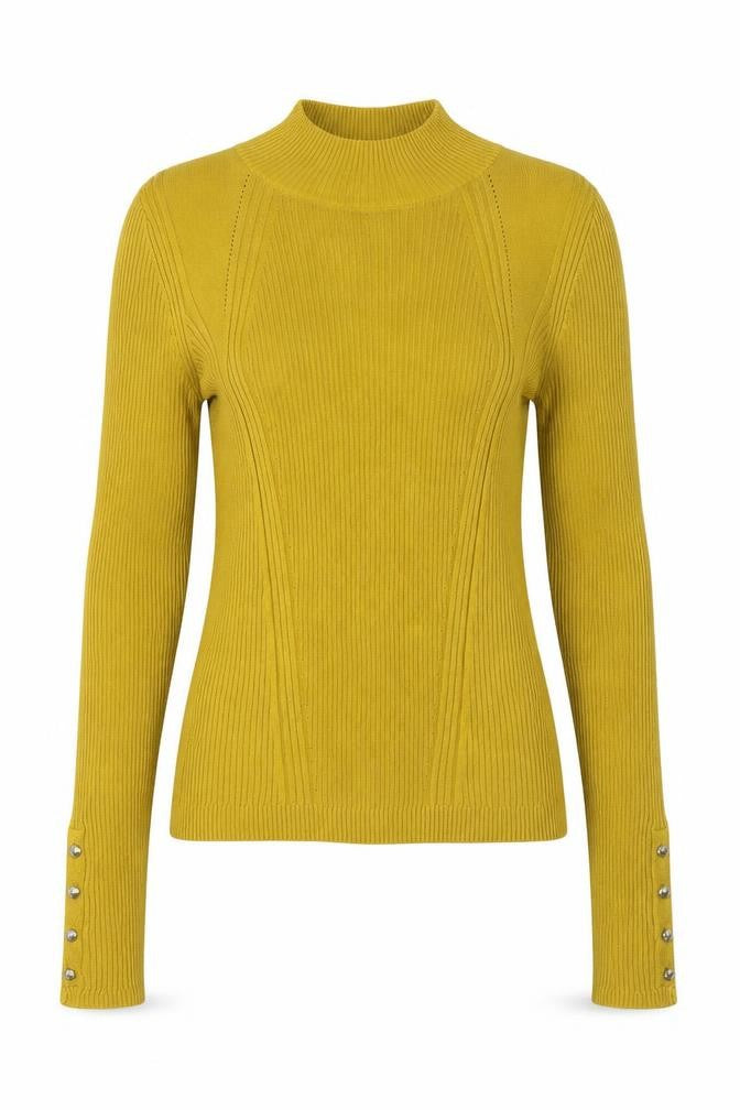Topshop Womens Yellow Round Neck  Viscose Pullover Jumper Size 10