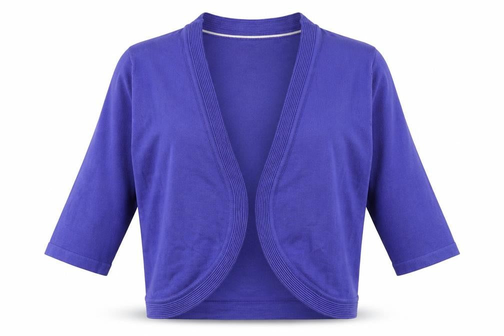 Bonmarché Womens Blue V-Neck Viscose Cardigan Jumper Size M