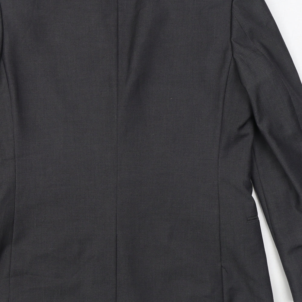 F&F Mens Grey  Polyester Jacket Suit Jacket Size 38