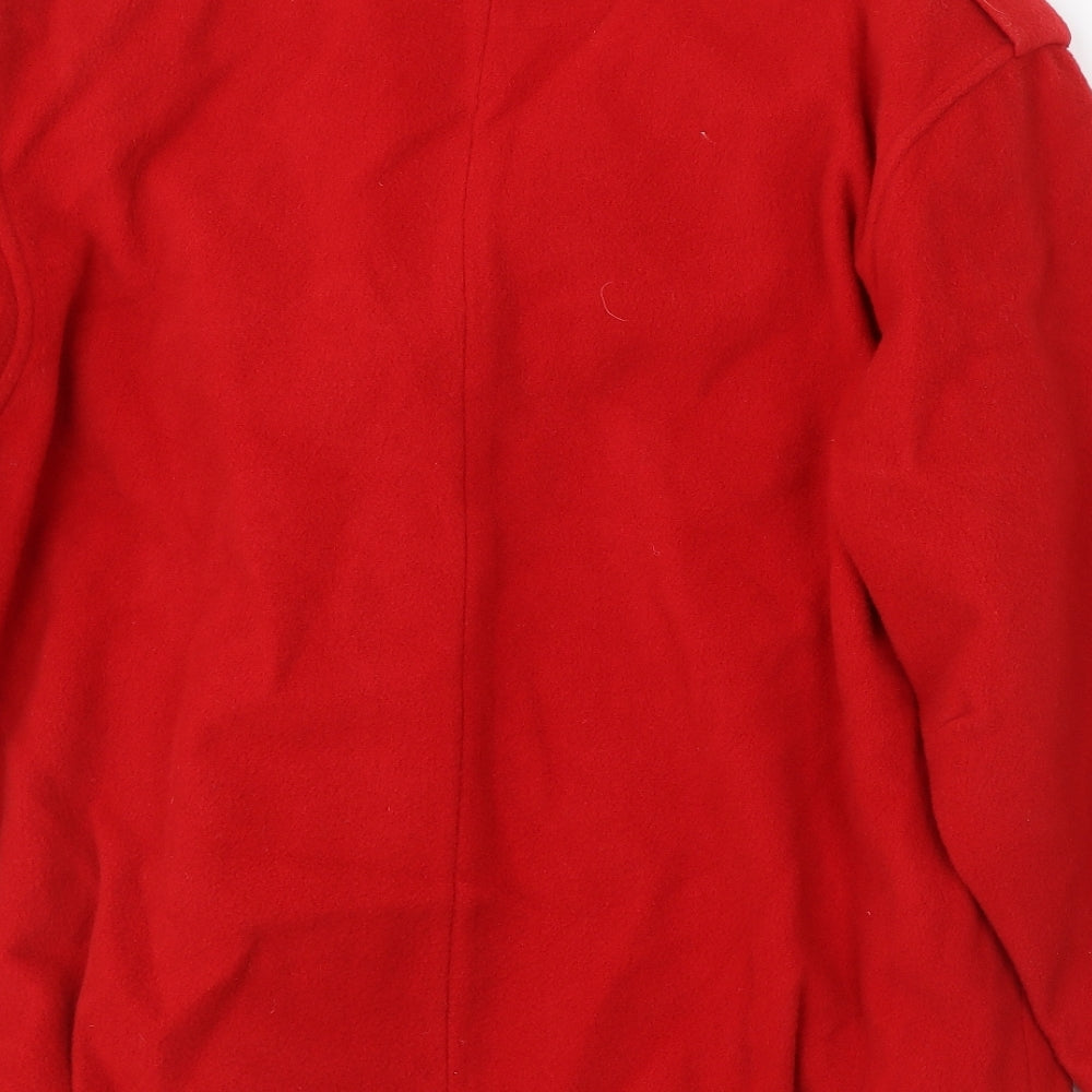 Preworn Womens Red   Pea Coat Coat Size 14  Button