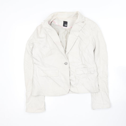 Pimkie Womens Ivory   Jacket Blazer Size L