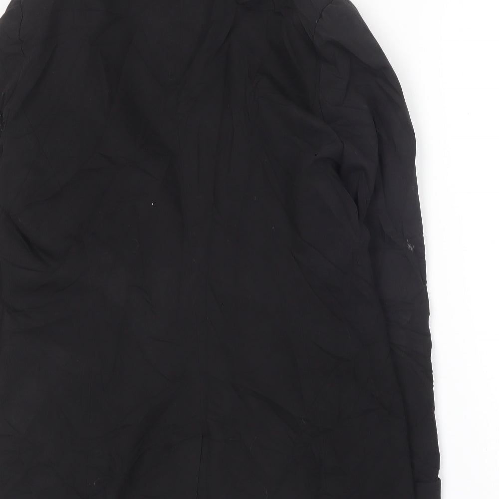 Denim & Co. Womens Black   Jacket Blazer Size 12