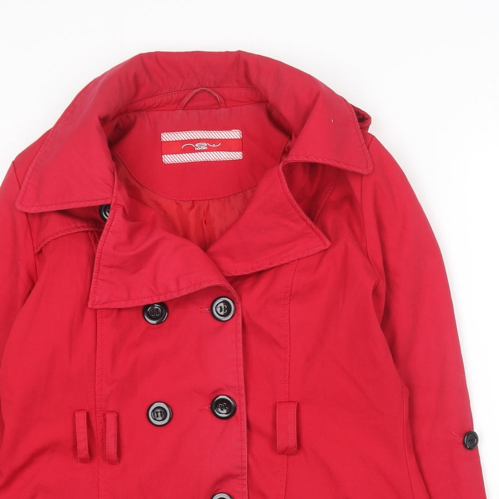 New Look  Womens Red   Overcoat Coat Size 14