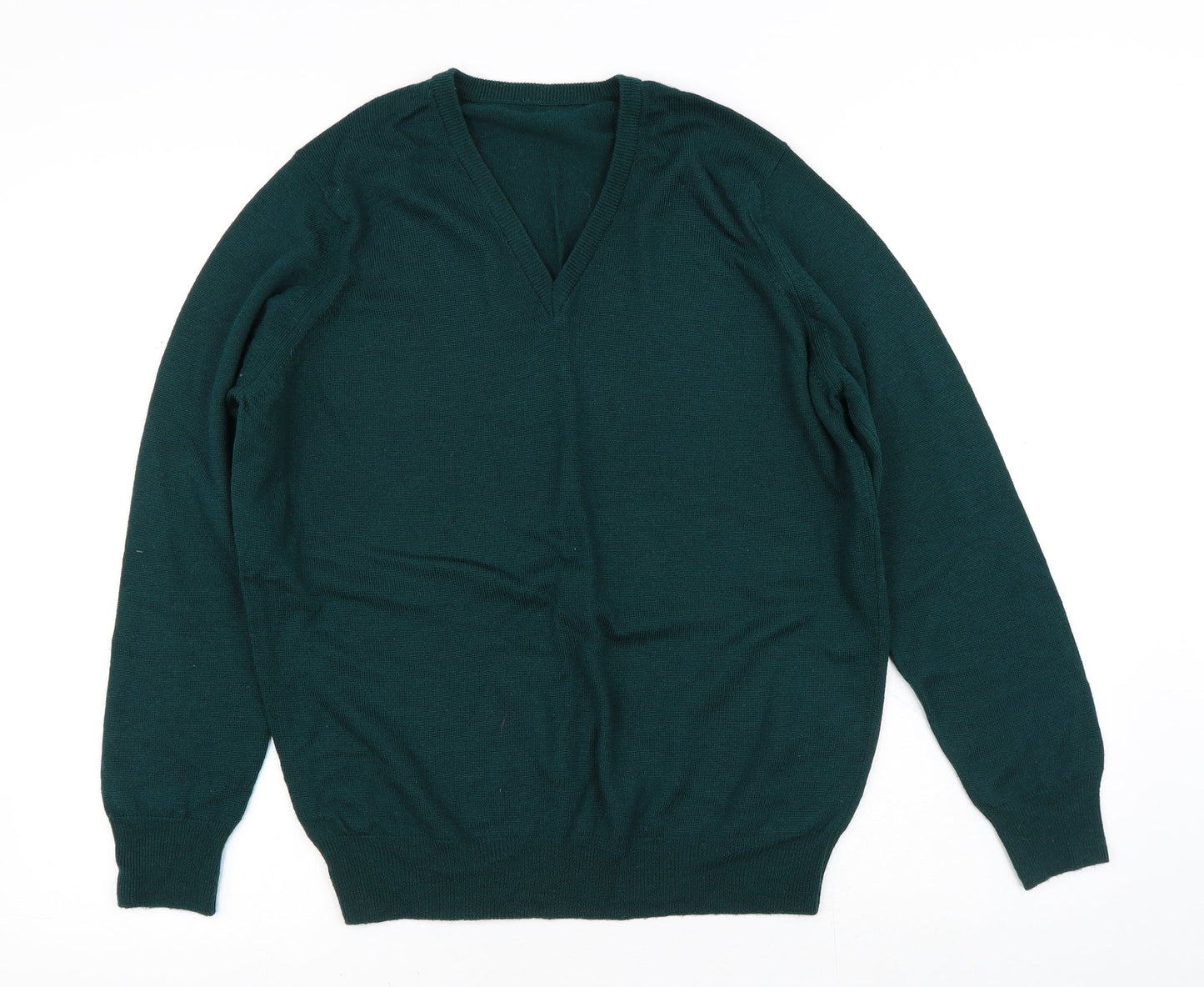 Preworn Mens Green  Polyester Pullover Sweatshirt Size S