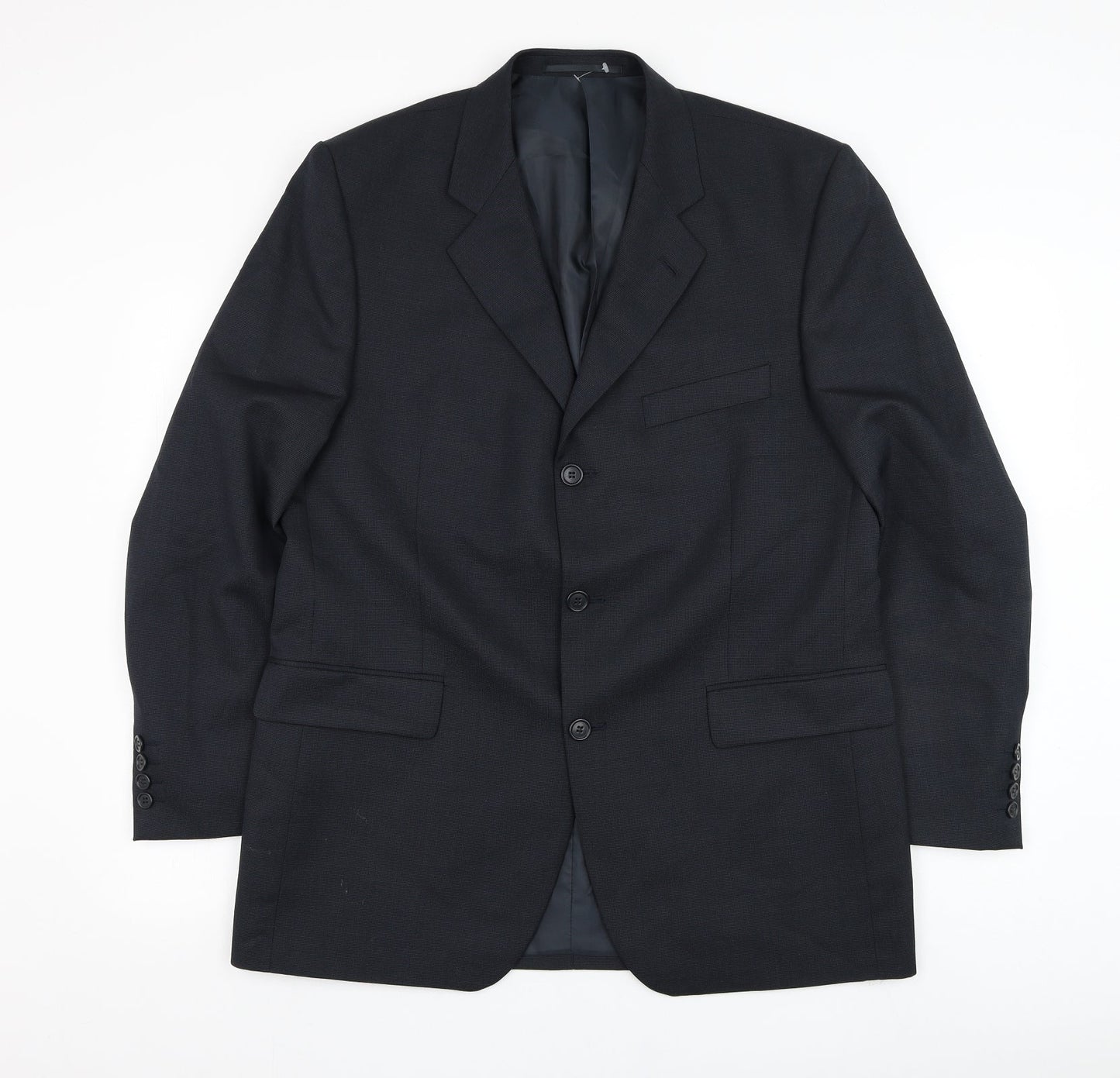 Burton Mens Blue  Polyester Jacket Suit Jacket Size 42