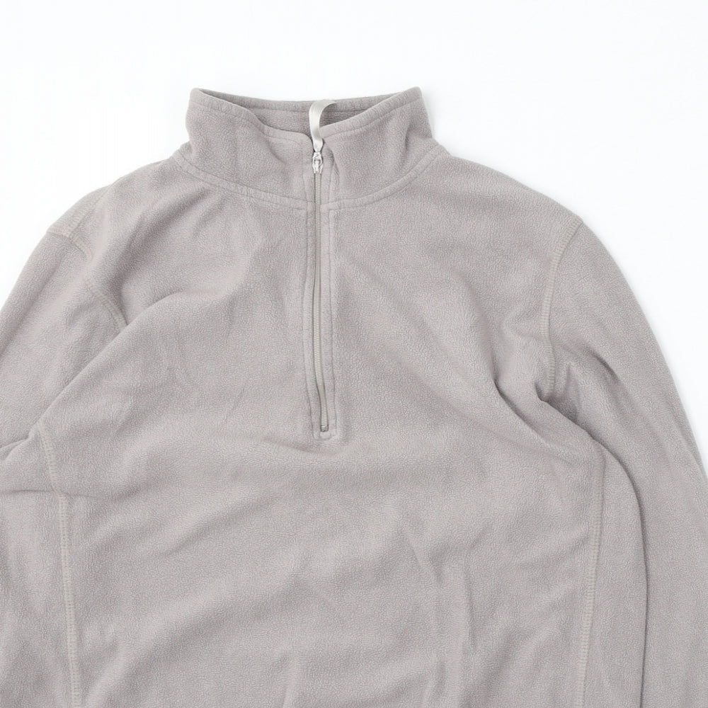 Millie fox Womens Grey  Polyester Pullover Sweatshirt Size 14  Zip
