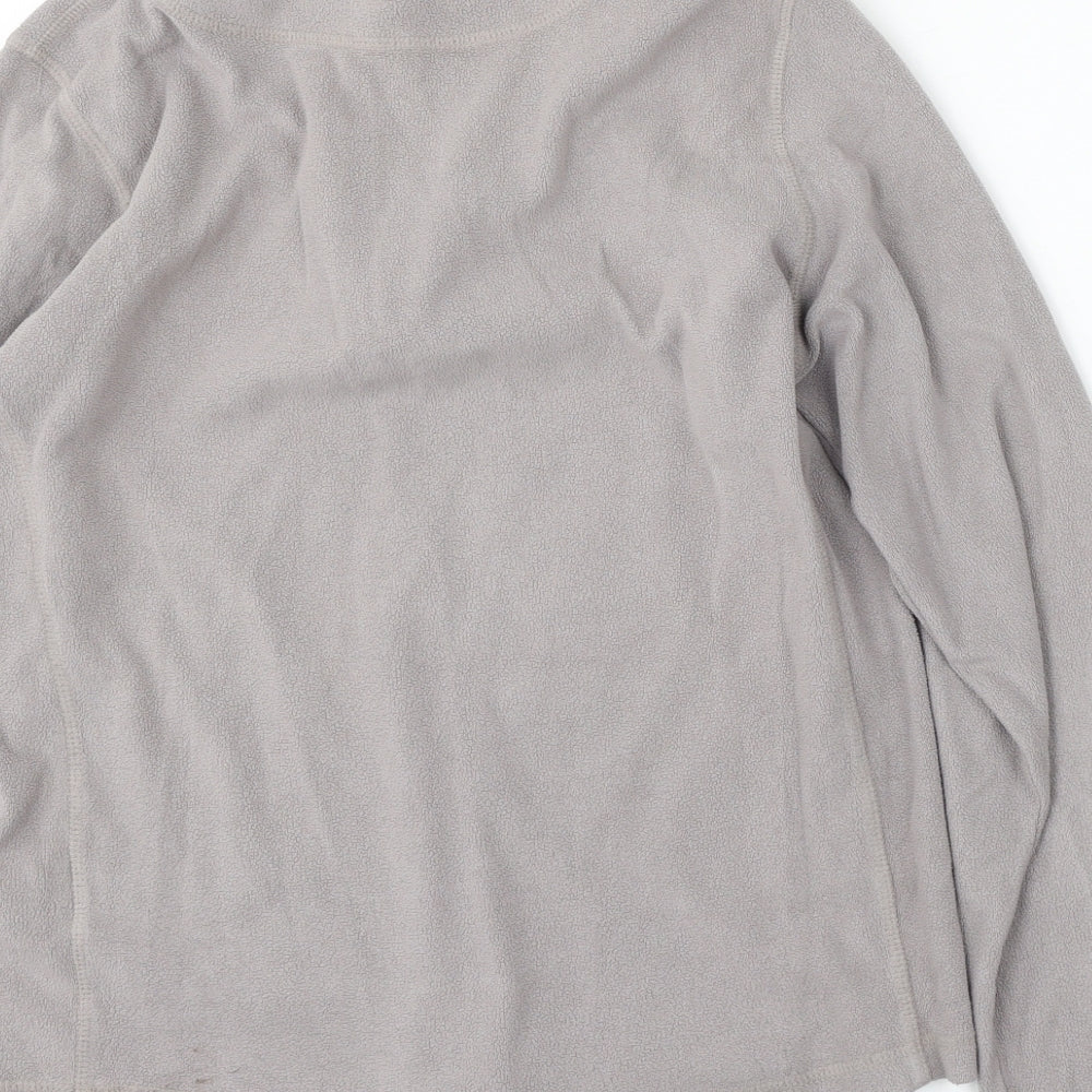 Millie fox Womens Grey  Polyester Pullover Sweatshirt Size 14  Zip