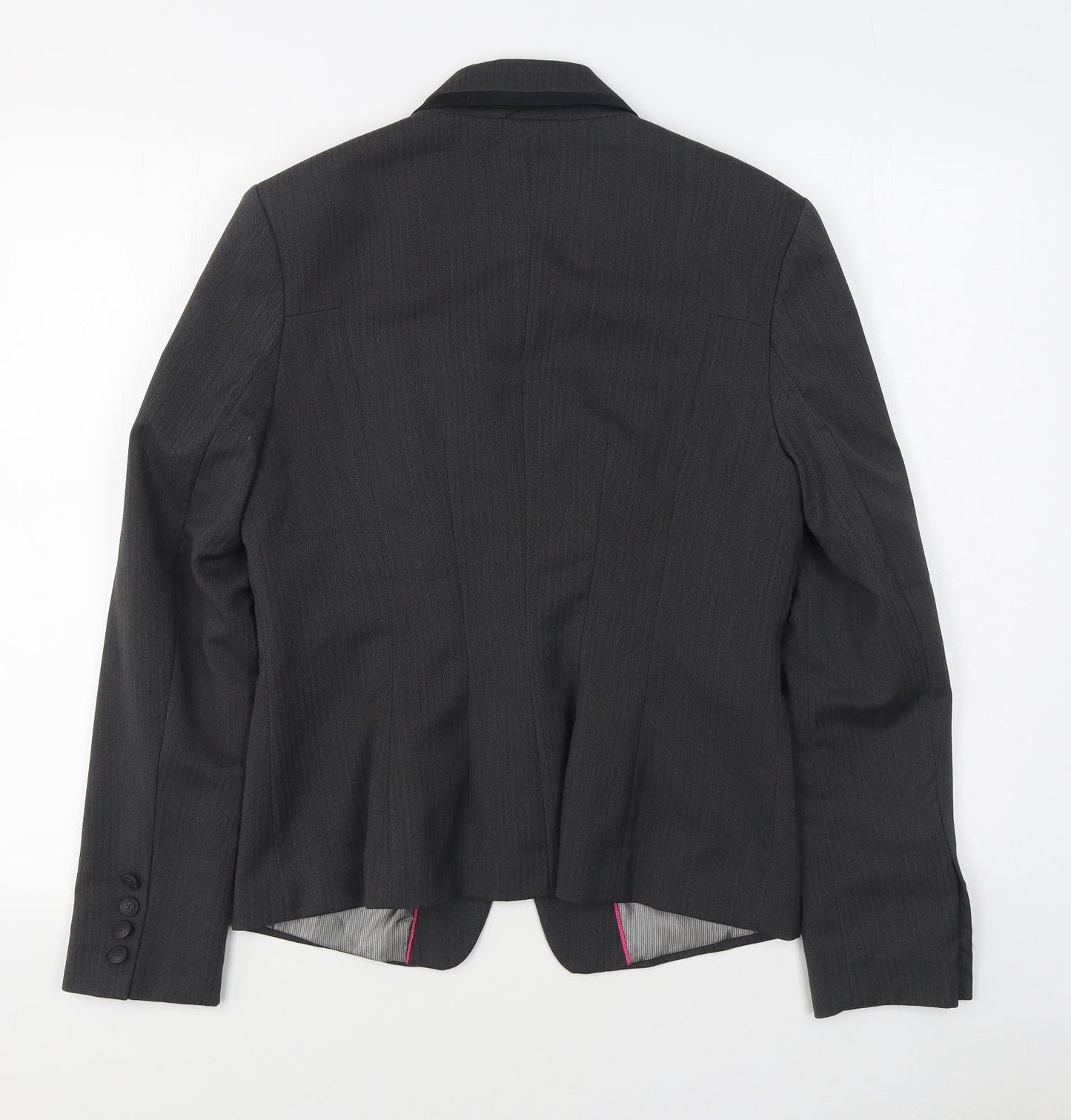 NEXT Womens Grey   Jacket Blazer Size 14  Button