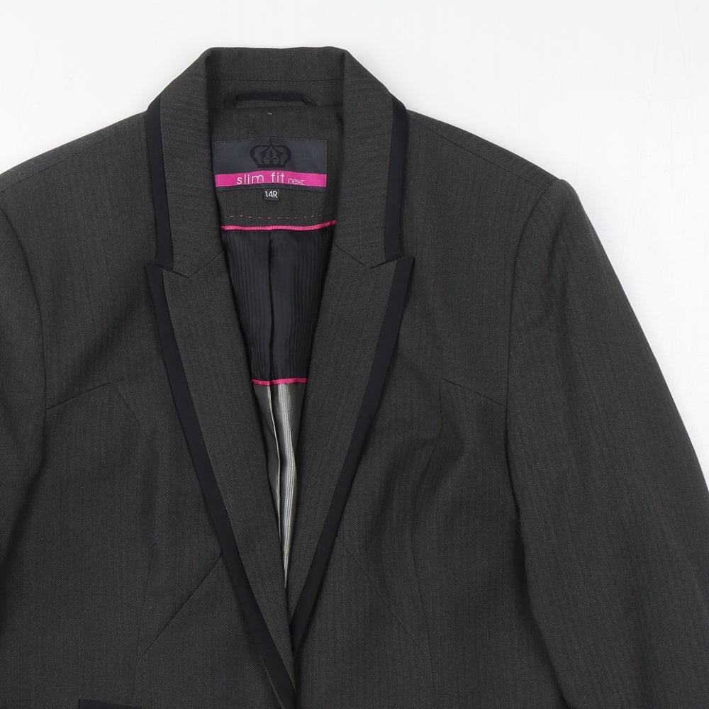 NEXT Womens Grey   Jacket Blazer Size 14  Button