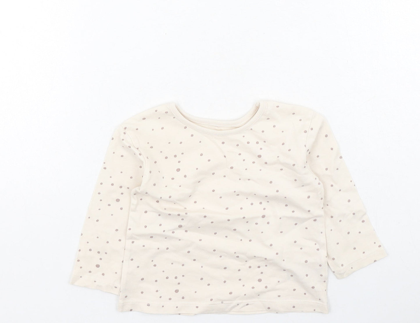 George  Girls Multicoloured Polka Dot Cotton Basic Casual Size 6-9 Months Round Neck