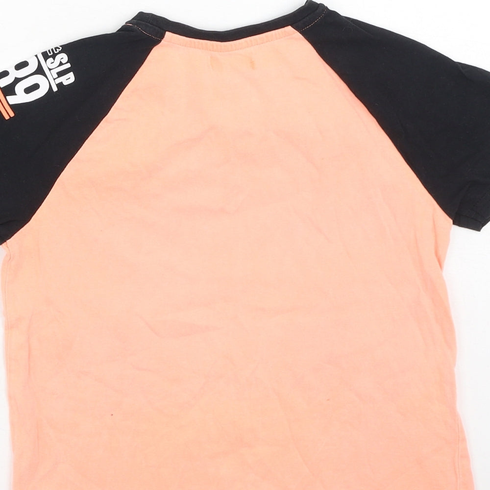 Preworn Boys Multicoloured  Cotton Basic Casual Size 13-14 Years Round Neck