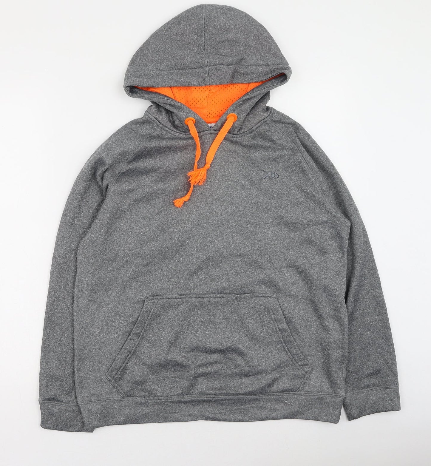 Pro-player Mens Grey  Polyester Pullover Hoodie Size S