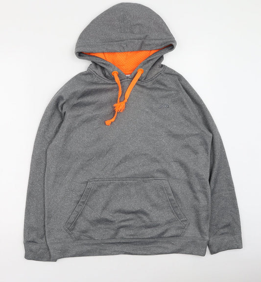 Pro-player Mens Grey  Polyester Pullover Hoodie Size S