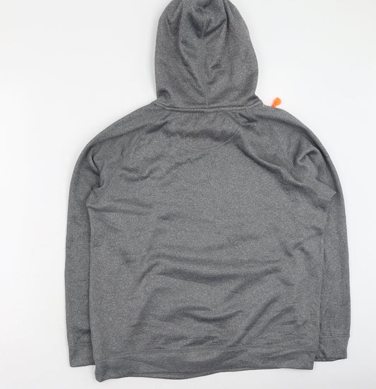 Pro-player Mens Grey  Polyester Pullover Hoodie Size S