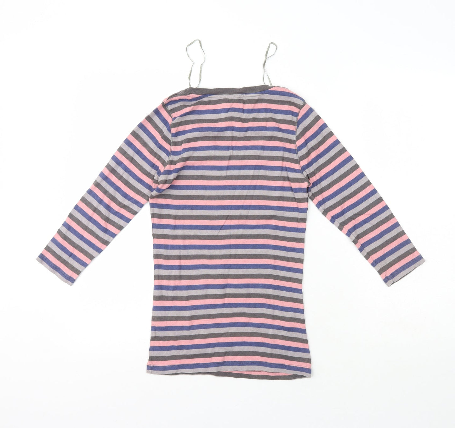Originals Womens Multicoloured Crew Neck Striped 100% Cotton Pullover Jumper Size 8   - Size 8/10