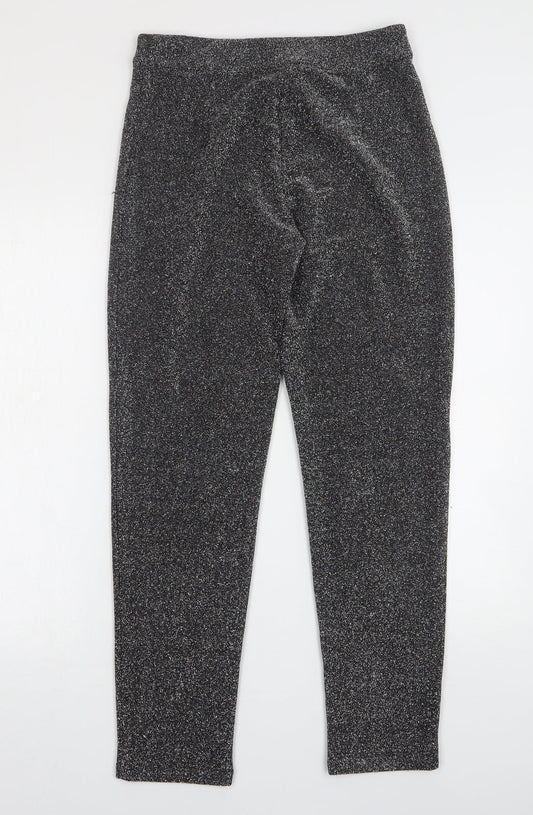 H&M Womens Grey  Polyester Trousers  Size S L29 in Regular