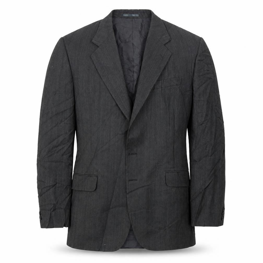 Chesterfield Mens Grey Herringbone Wool Jacket Suit Jacket Size 40