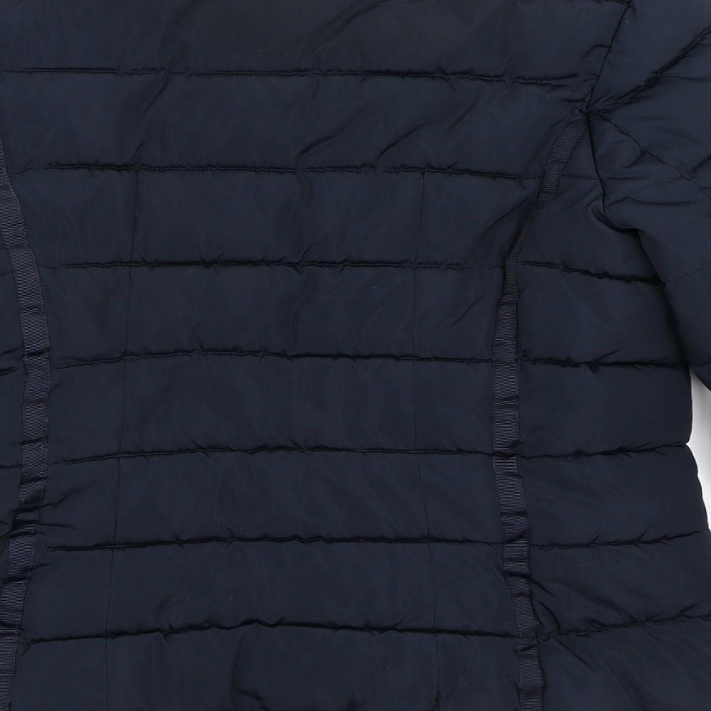 Carla F. Womens Black   Puffer Jacket Blazer Size 8