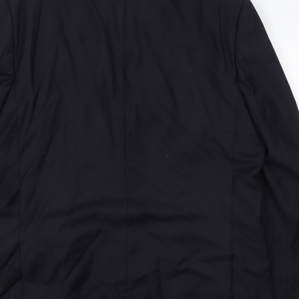 Greenwoods Mens Blue  Polyester Jacket Suit Jacket Size 44