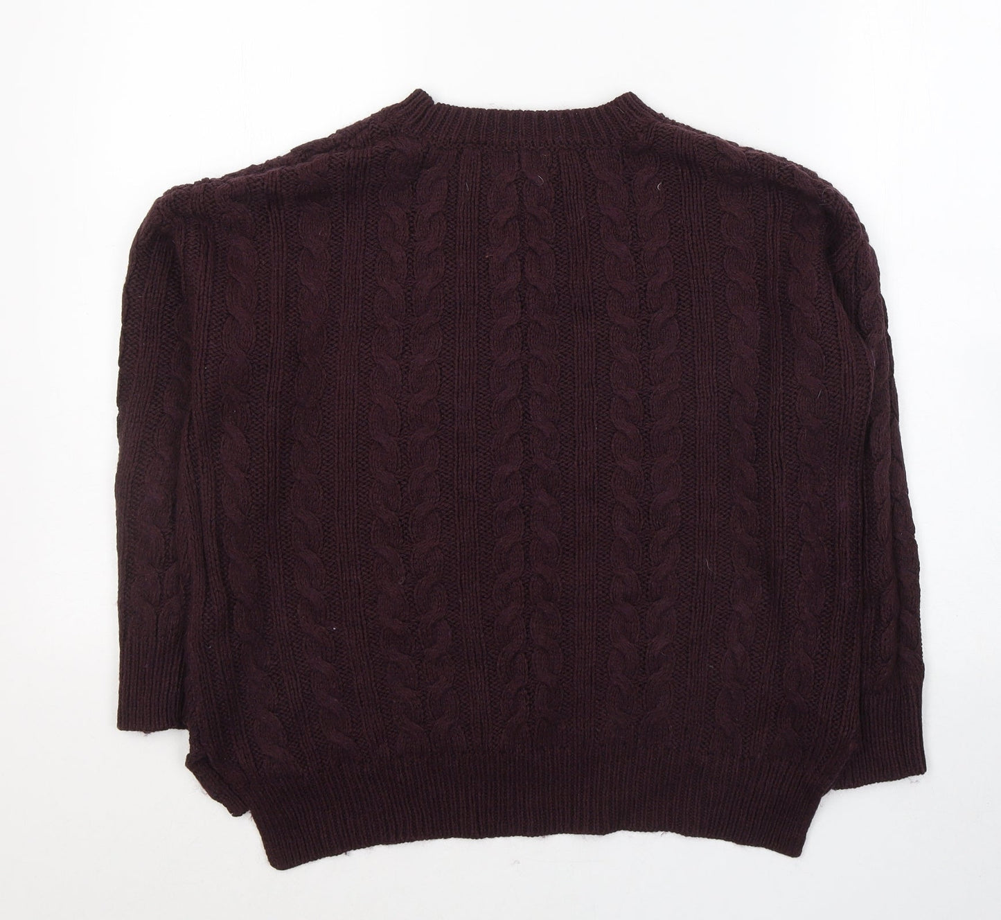 Atmosphere Womens Red Round Neck  Acrylic Pullover Jumper Size 6