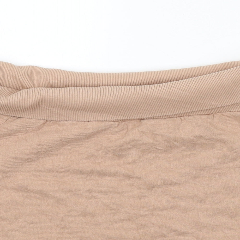 ASOS Womens Beige  Cotton Pullover Sweatshirt Size 12  Pullover