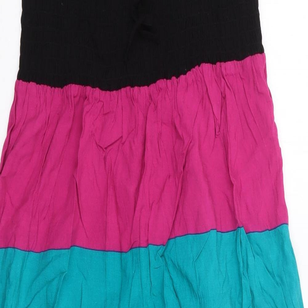 Per Una  Womens Multicoloured Striped Polyester Maxi  Size S  Halter Pullover