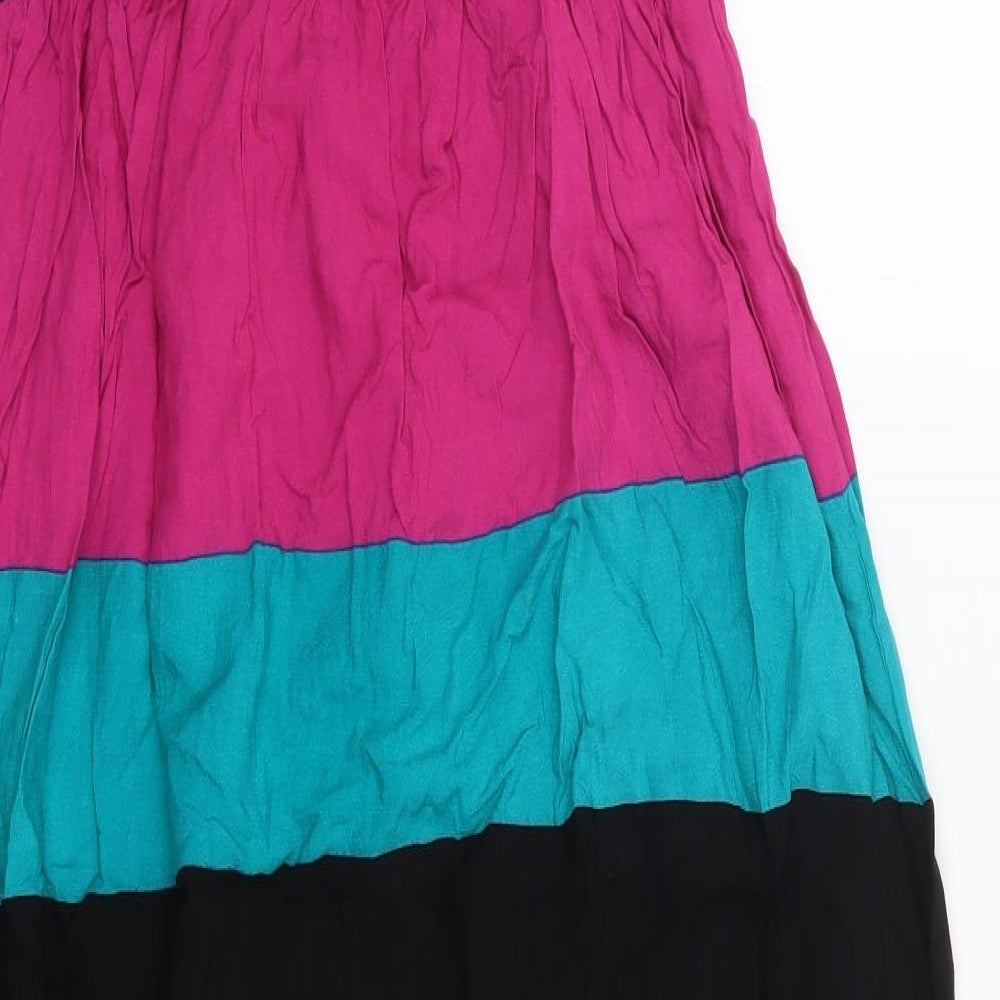 Per Una  Womens Multicoloured Striped Polyester Maxi  Size S  Halter Pullover